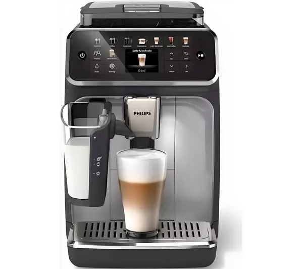 PHILIPS Series 5500 LatteGo EP5546/70 Bean to Cup Coffee Machine - Silver and Black