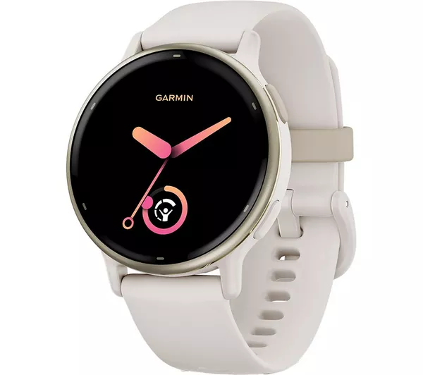 GARMIN vivoactive 5 Smart Watch - Cream Gold & Ivory